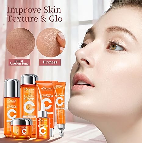 Vitamin C Skincare Set | 6-Piece Glow Routine – Rosamint